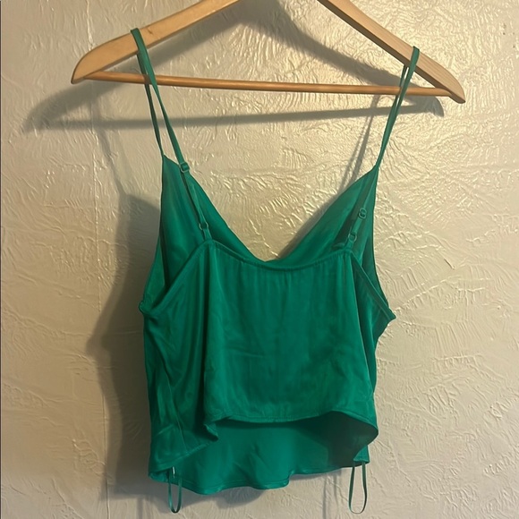 Zara Green Cowl Neck Camisole Top - Picture 4 of 4